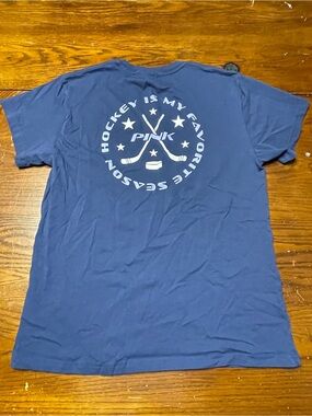 PINK Victoria's Secret Navy Short-Sleeve Hockey shirt size XS